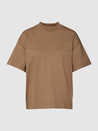 Marc O'Polo Oversized T-Shirt aus Baumwolle mit Motiv-Stitching Beige 2