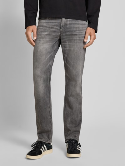 Pepe Jeans Regular Fit Tapered Jeans aus Baumwoll-Mix Modell 'CASH' Dunkelgrau 4