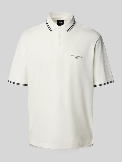 ARMANI EXCHANGE Poloshirt met labelprint Wit - 2