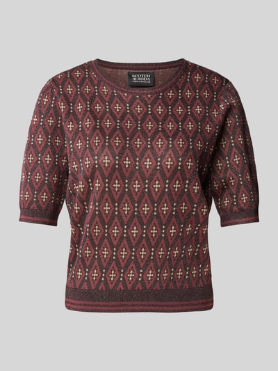 Scotch & Soda T-Shirt mit Rundhalsausschnitt Bordeaux 2