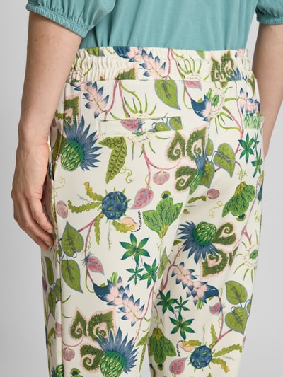 Christian Berg Woman Sweatpants mit elastischem Bund Ecru 3