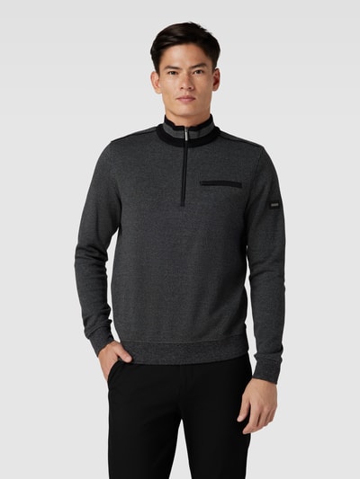 bugatti Sweatshirt met opstaande kraag Antraciet - 4