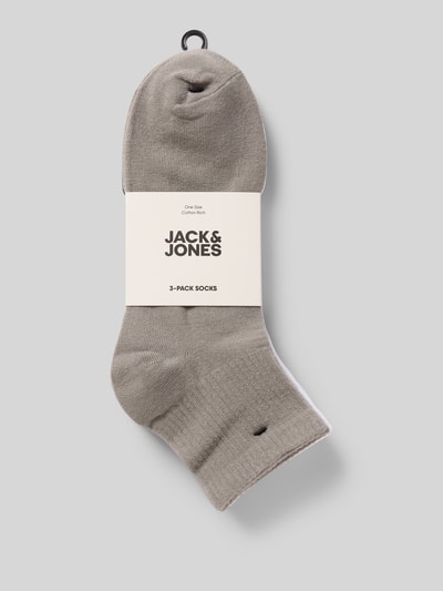 Jack & Jones Sokken met ribboorden in een set van 3 paar, model 'NICK' Marineblauw - 3