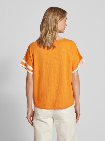 s.Oliver RED LABEL T-shirt met ronde hals Oranje - 5
