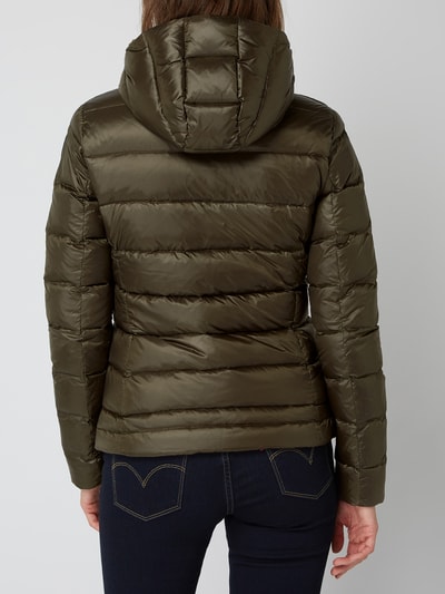 Blauer Usa Daunenjacke mit Kapuze Oliv 4