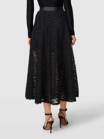 Guess Midirock mit Strukturmuster Modell 'ELEONOR SKIRT' Schwarz 5