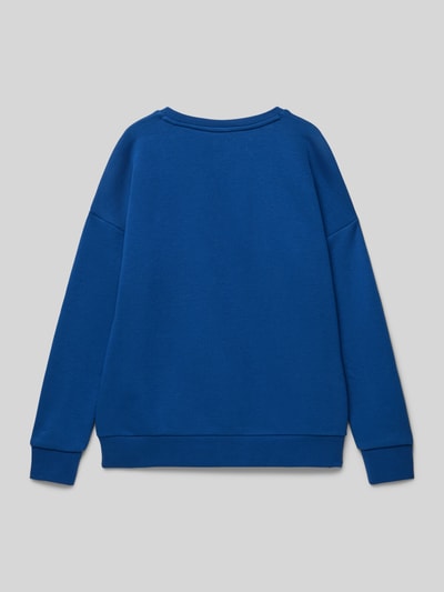 Boss Sweatshirt met ronde hals en logoprint Blauw - 3