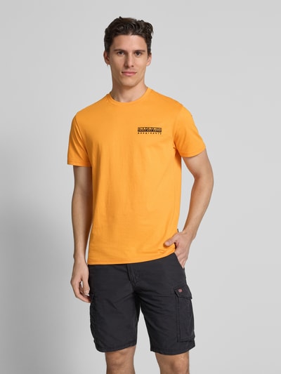 Napapijri T-Shirt mit Rundhalsausschnitt Modell 'VIGNONI' GELB 4