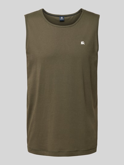 Lerros Tanktop met labelprint Olijfgroen - 2