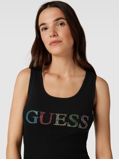 Guess Trägertop mit Label-Detail Black 3