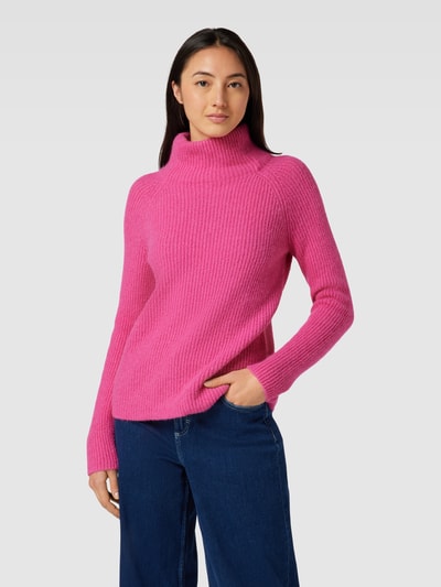 BOSS Strickpullover aus Alpaka-Mix mit Stehkragen Modell 'Falodan' Pink 4