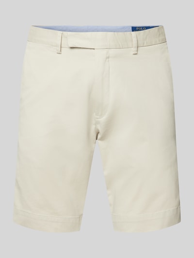 Polo Ralph Lauren Slim Stretch Fit Shorts im unifarbenen Design Beige 2