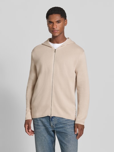Marc O'Polo Sweter w kroju regular fit z czystej bawełny Piaskowy 4