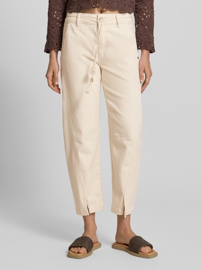 Buena Vista Barrel Fit Jeans mit Bindegürtel Ecru 4