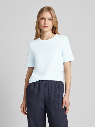 Montego T-shirt met ronde hals Bleu - 4
