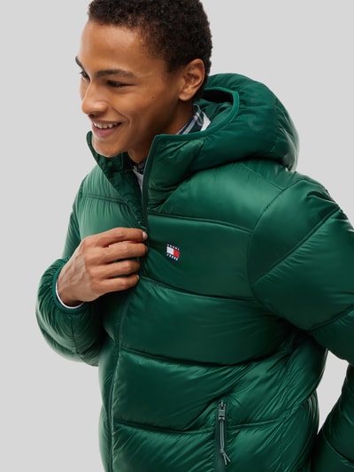 Tommy Jeans Regular Fit gewatteerd jack met capuchonkraag Donkergroen - 3