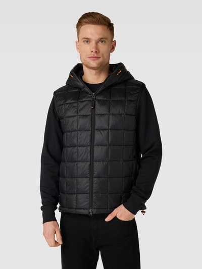 FIRE + ICE Bodywarmer met afneembare capuchon, model 'COLIM' Zwart - 4