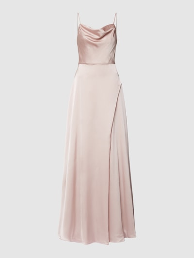 Luxuar Abendkleid mit Gehschlitz Rosa 2