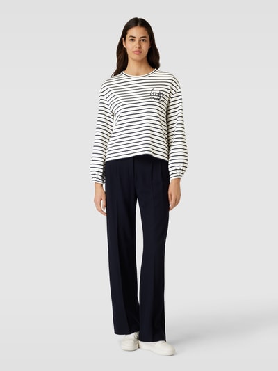 Weekend Max Mara Longsleeve mit Streifenmuster Modell 'KANSAS' Marine 1