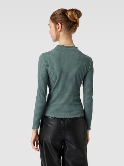 Only Longsleeve met ronde hals Rietgroen - 5