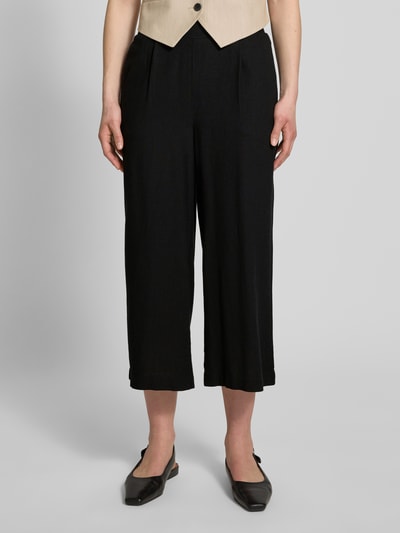 Vero Moda Kuloty o luźnym kroju z mieszanki wiskozy i lnu model ‘MYMILO’ Czarny 4