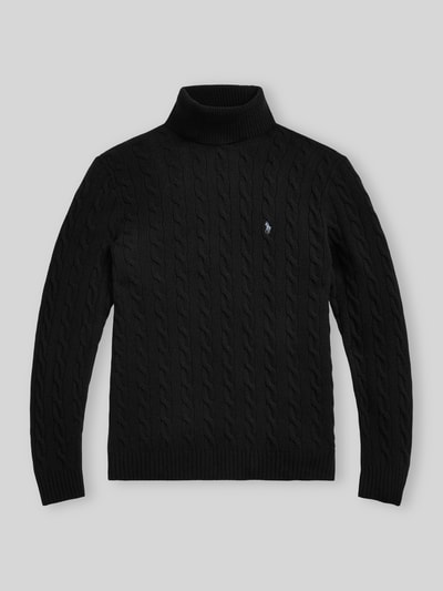 Polo Ralph Lauren Slim Fit Pullover aus Woll-Kaschmir-Mix Black 2
