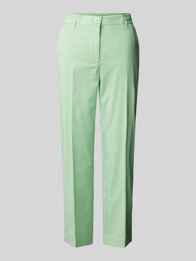 Marc Cain Regular fit stoffen broek met persplooien Mintgroen - 2