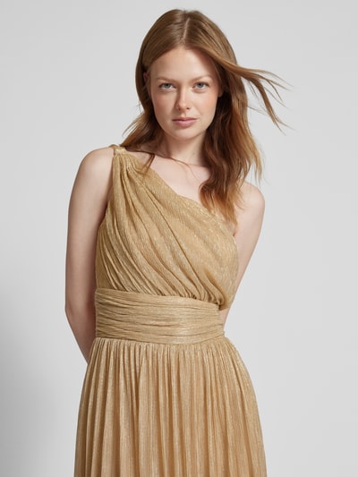 TROYDEN COLLECTION Abendkleid mit One-Shoulder-Träger Gold 3