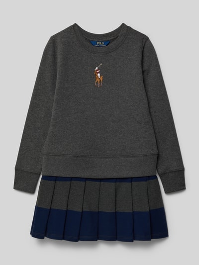 Polo Ralph Lauren Teens Sweatkleid mit Logo-Stitching Anthrazit Melange 1