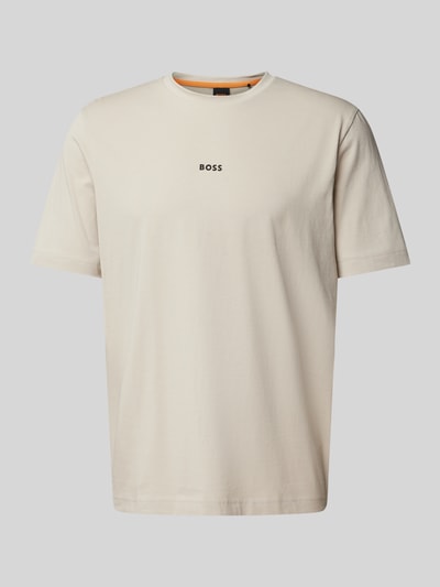 BOSS Orange T-Shirt mit Label-Print Sand 2