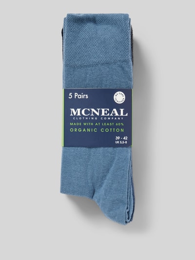 MCNEAL Socken mit elastischem Rippenbündchen im 5er-Pack Jeansblau 3