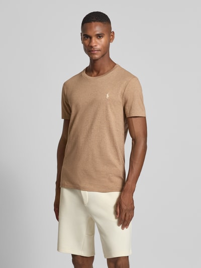 Polo Ralph Lauren T-Shirt mit Logo-Stitching Taupe 4