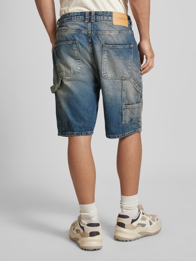 REVIEW Jeansshorts mit 5-Pocket-Design Dunkelblau 5