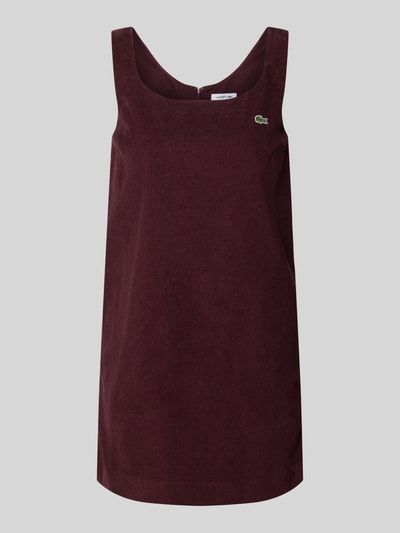 Lacoste Slim Fit Freizeitkleid aus reiner Baumwolle Bordeaux 1