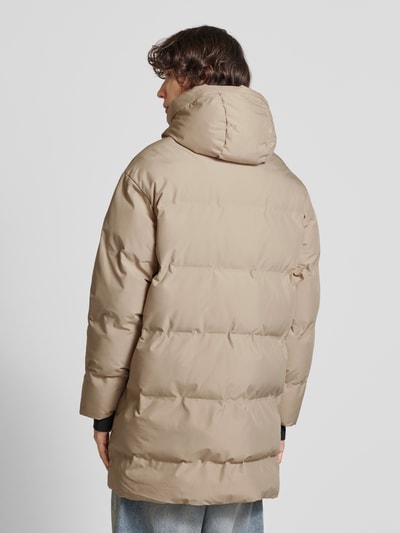 Jack & Jones Gewatteerde lange jas met capuchon, model 'ALPHA' Beige - 5