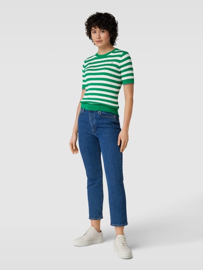 Tommy Hilfiger Gebreid shirt met kabelpatroon Groen - 1