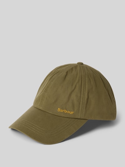 Barbour Basecap aus reiner Baumwolle Modell 'Mia' Oliv 1