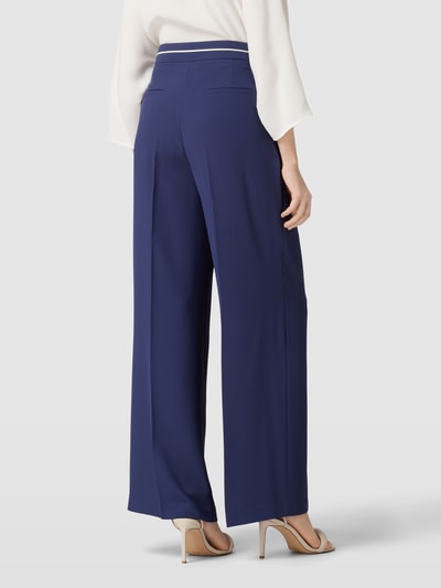 More & More Pantalon met bandplooien Marineblauw - 5