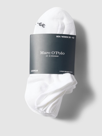 Marc O'Polo Sneakersocken mit Label-Detail Modell 'SASCHA' in black Weiss 3