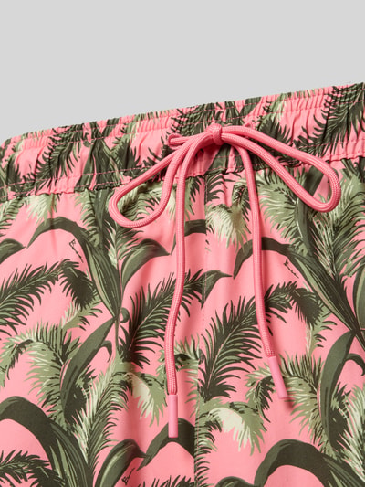 BOSS Regular Fit Badeshorts mit Allover-Muster Modell 'PIKE' Lachs 2