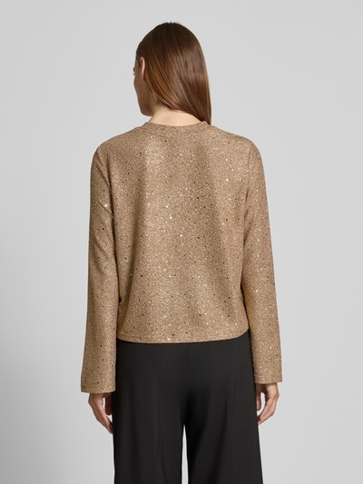 Jake*s Collection Schimmerndes Blusenshirt mit Pailletten Gold 5