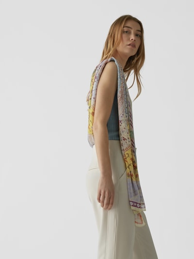 Etro Seidentuch mit Allover-Muster Violett 1