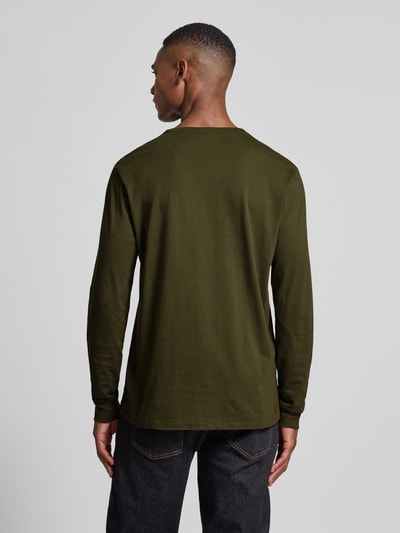 Polo Ralph Lauren Regular Fit Longsleeve mit Logo-Stitching Modell 'Jersey' Oliv 5