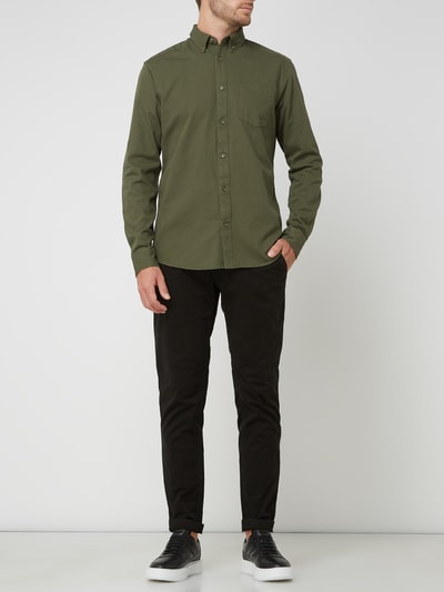 Tommy Jeans Slim fit chino met stretch, model 'Scanton' Zwart - 1