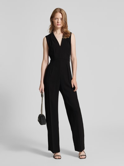 Mango Jumpsuit mit V-Ausschnitt Modell 'ATY' Black 1