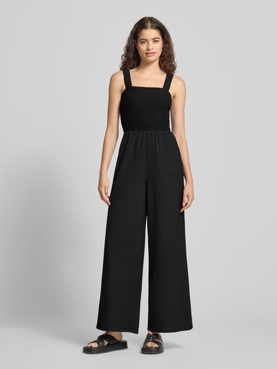 ONLY Regular Fit Jumpsuit mit gesmoktem Rumpf Modell 'ELISE' Black 4