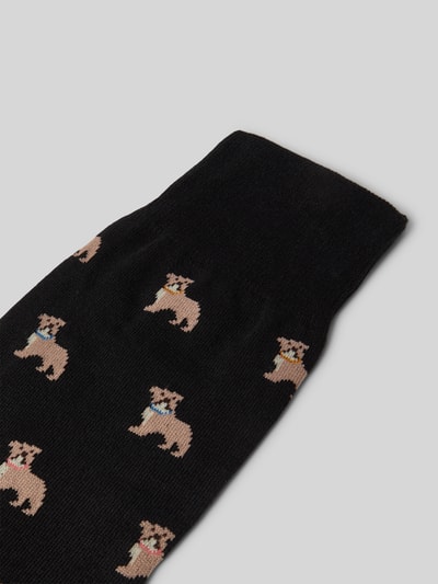 PAUL SMITH Socken mit gerippten Bündchen Modell 'IRWIN BULLDOG' Black 2