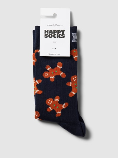 Happy Socks Socken mit Allover-Muster Marine 3