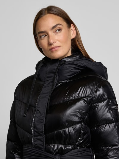 Frieda & Freddies Steppmantel mit Bindegürtel Modell 'BEREL' Black 3