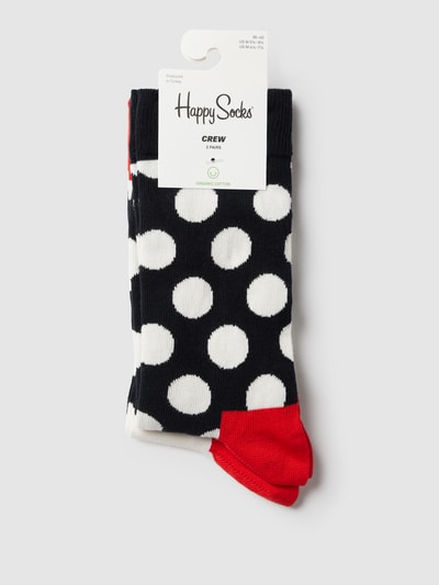 Happy Socks Socken mit Allover-Muster im 2er-Pack Modell 'Big Dot' Marine 3